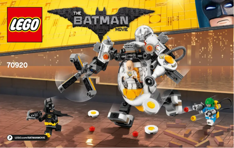 Page 1 de la notice Consignes visuelles Lego Batman Movie 70920
