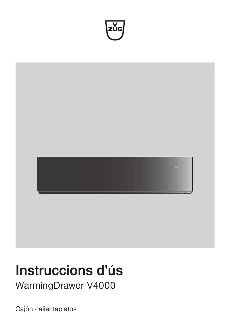 Page 1 de la notice Manuel utilisateur V-Zug WarmingDrawer V4000 31