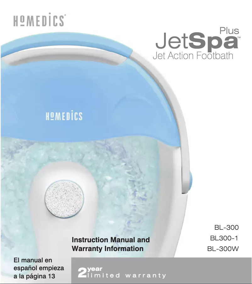 Image de la première page du manuel de l'appareil BL-300