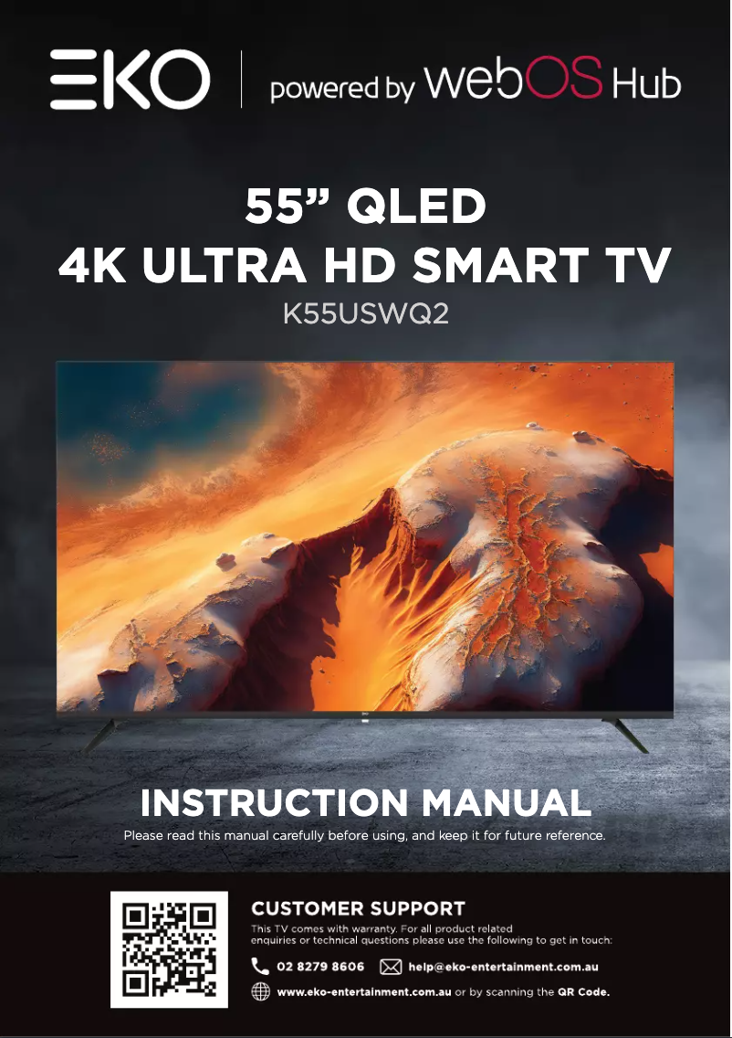 Page 1 de la notice Manuel utilisateur EKO K55USWQ2