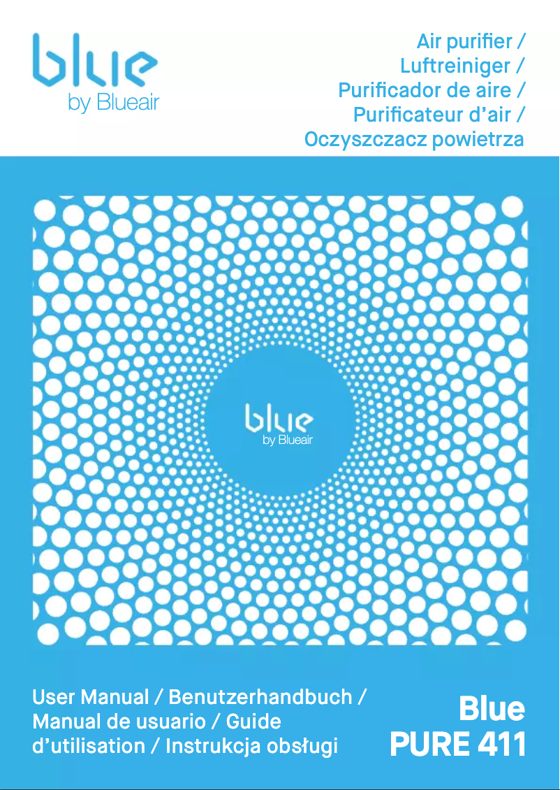 Page 1 of the manual User Manual Blueair Blue Pure 411