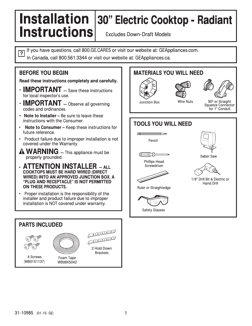 Imagen de la primera página del manual del dispositivo Profile PP9030DJBB