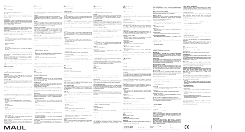 Page 1 de la notice Manuel utilisateur MAUL Tec