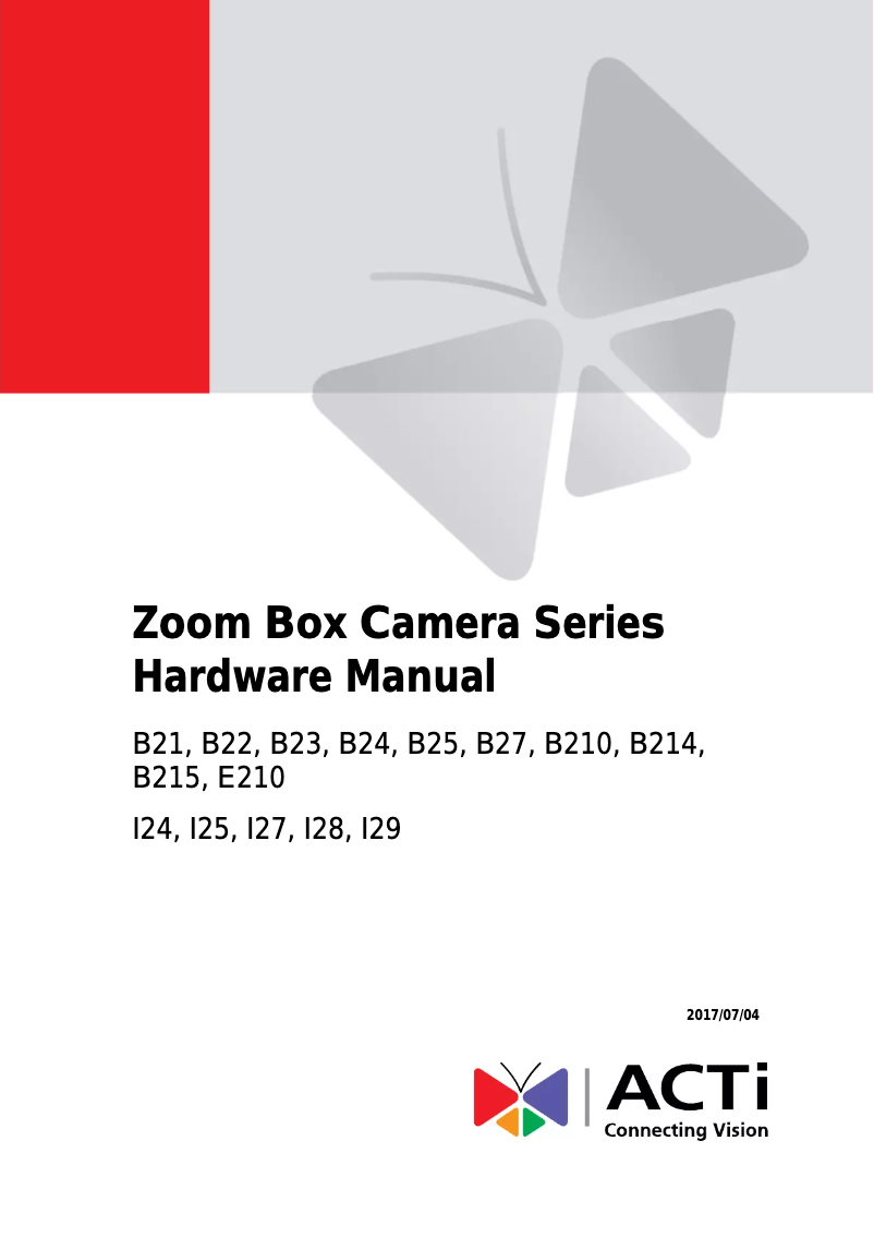 Page n°1 - Mode d'emploi ACTi B26