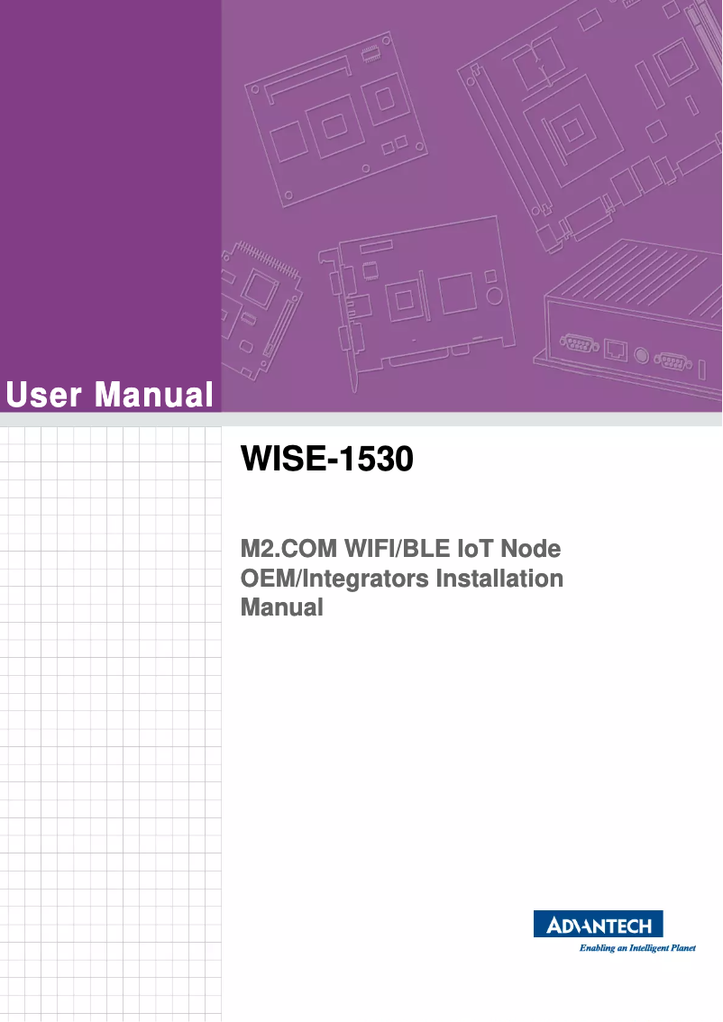 Page n°1 - Manuel utilisateur Advantech WISE-1530