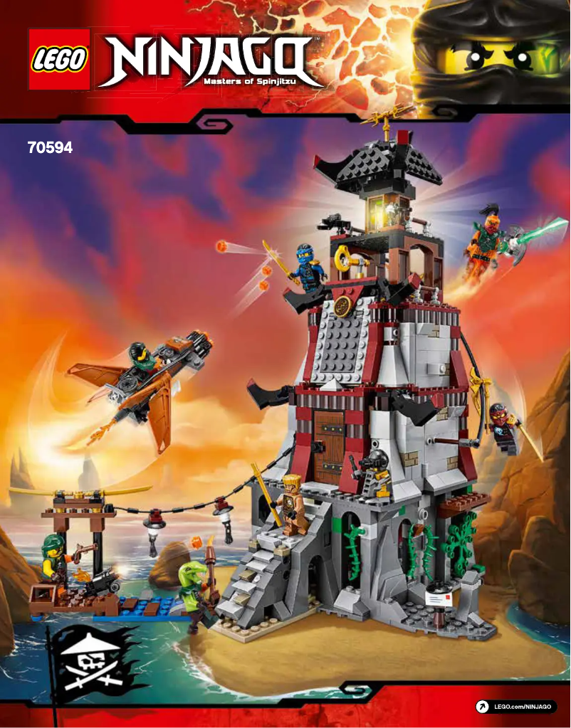 Página 1 del manual Manual de usuario Lego Ninjago 70594