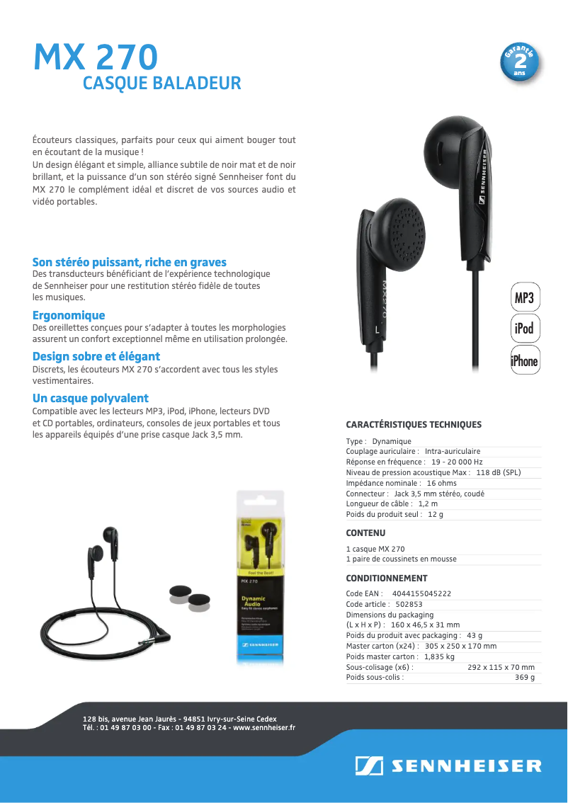Image de la première page du manuel de l'appareil Urbanite XL