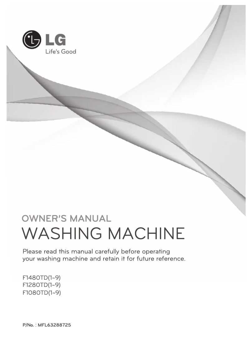 Página 1 del manual Manual de usuario LG F1280TD6