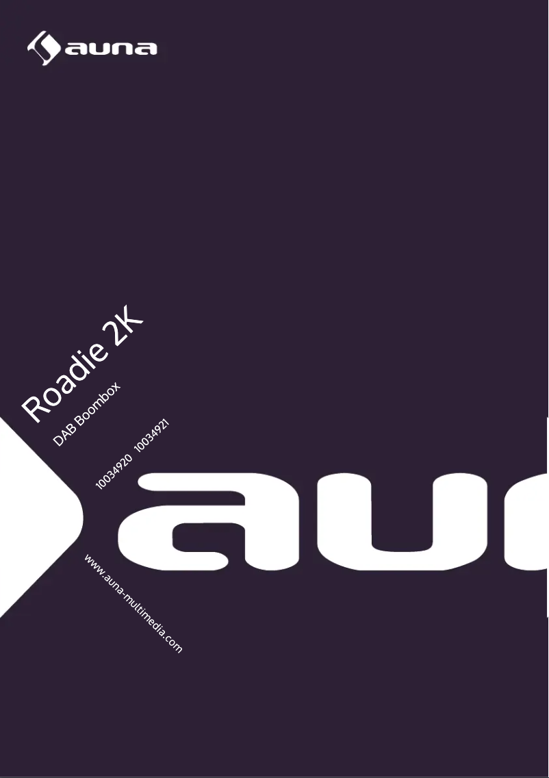 Page 1 de la notice Manuel utilisateur Auna Roadie 2K