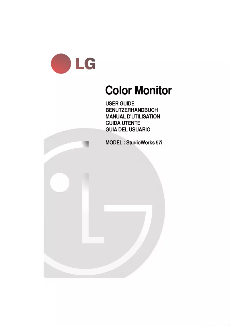 Image de la première page du manuel de l'appareil StudioWorks 57i