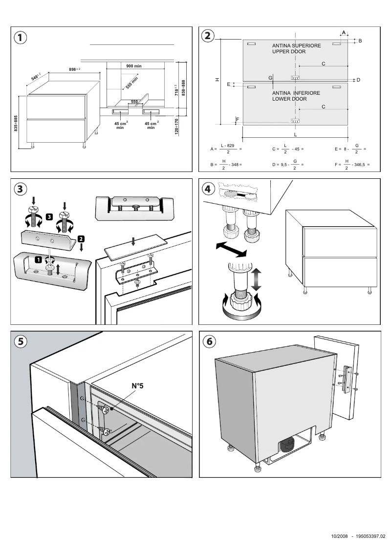 Page 1 de la notice Guide d'installation Scholtès RT 19 AAI
