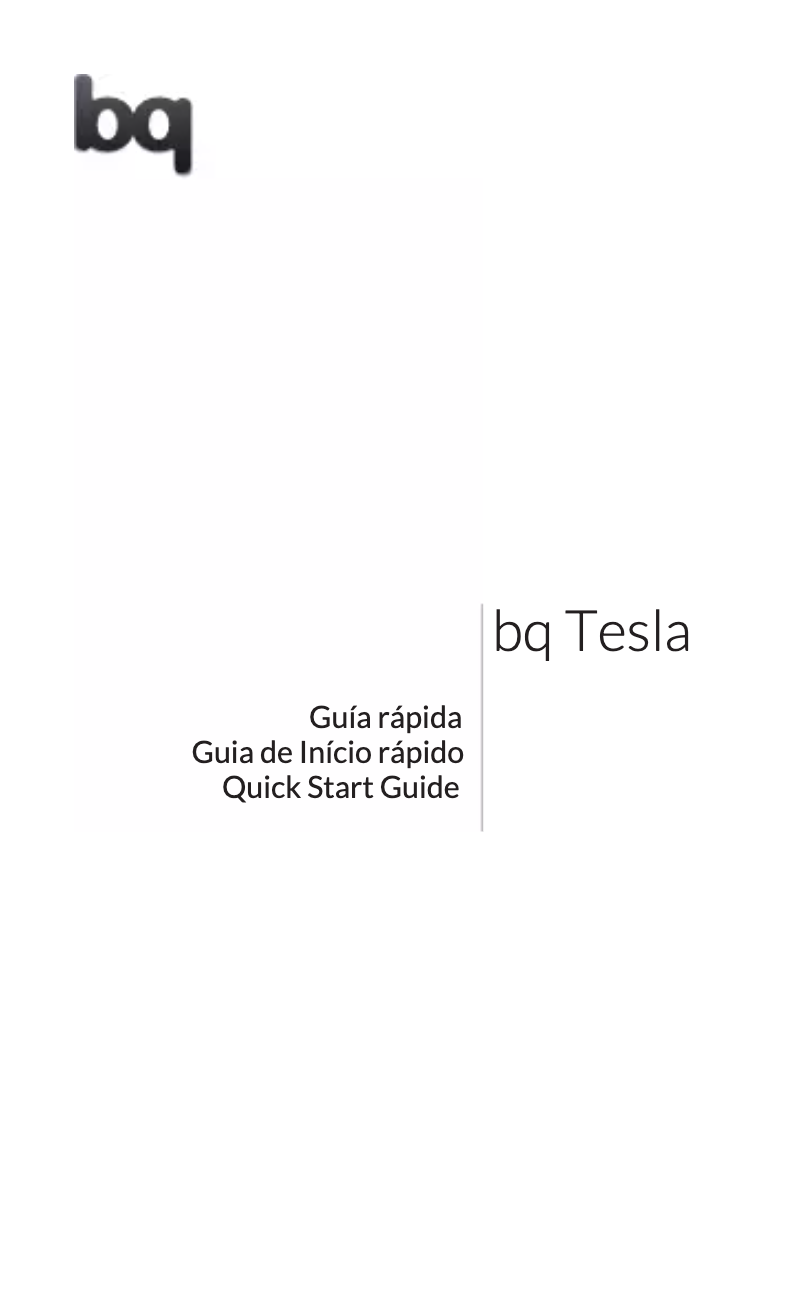 Image de la première page du manuel de l'appareil Tesla