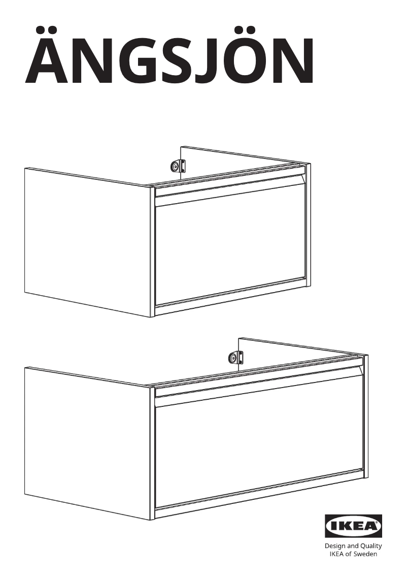 Imagen de la primera página del manual del dispositivo ÄNGSJÖN 805.350.98