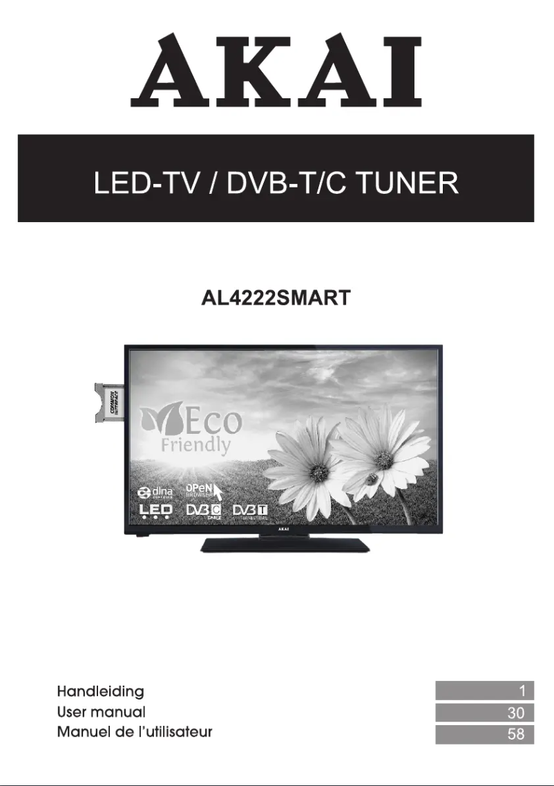 Page 1 de la notice Manuel utilisateur AKAI AL4222SMART
