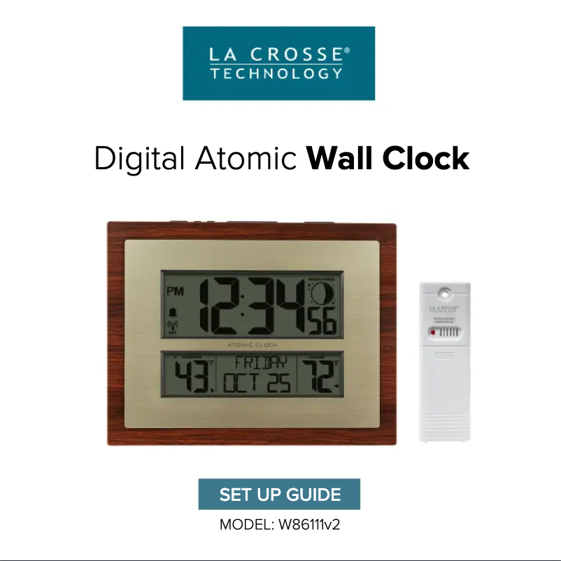 Image de la première page du manuel de l'appareil W86111V2