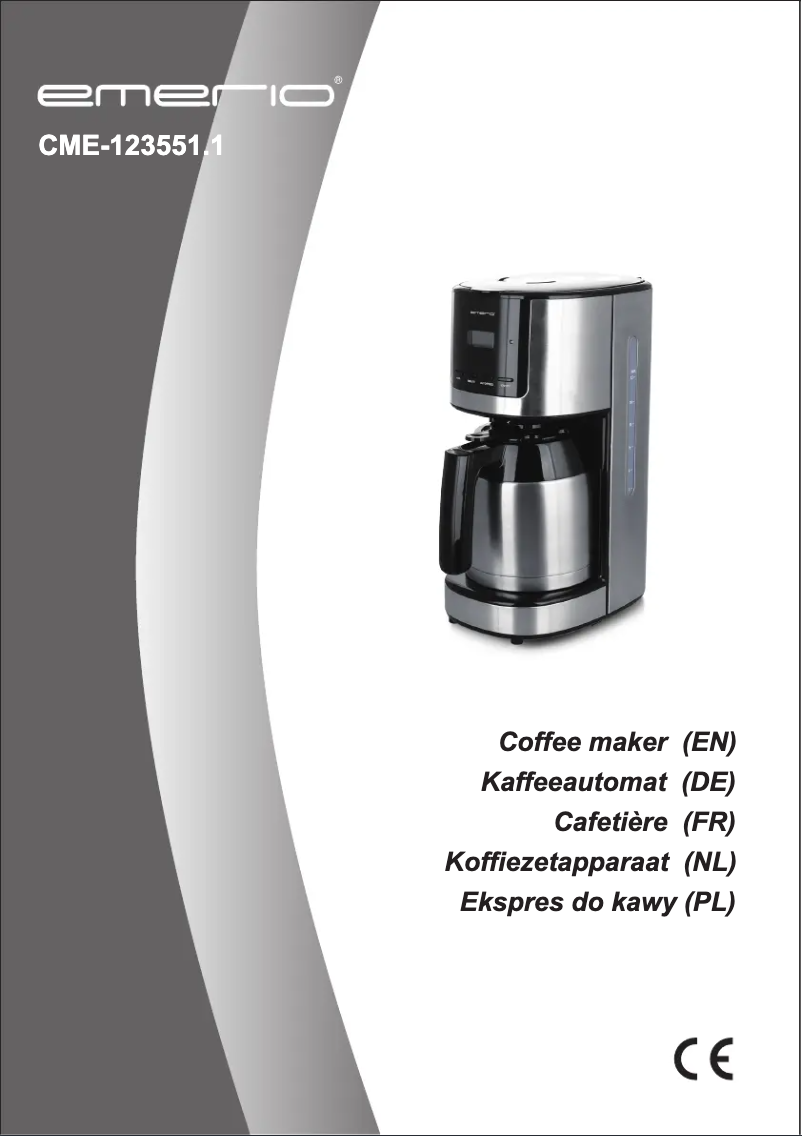 Page n°1 - Manuel utilisateur Emerio CME-123551.1