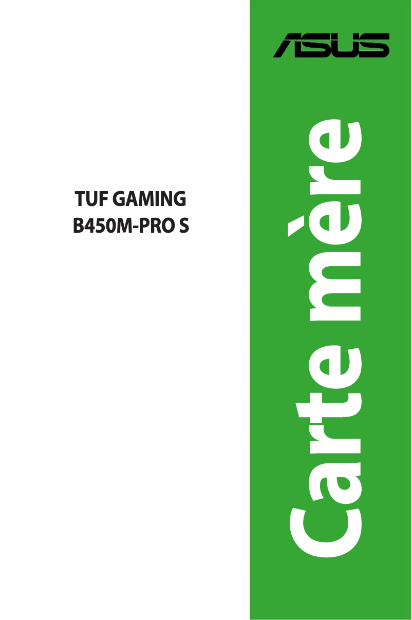 Imagen de la primera página del manual del dispositivo TUF GAMING B450M-PRO S