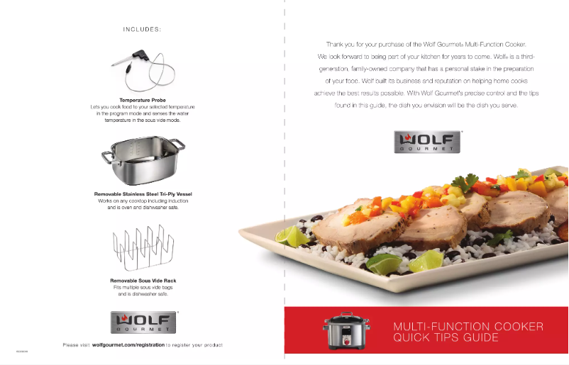 Page n°1 - Manuel utilisateur Wolf WGSC120S