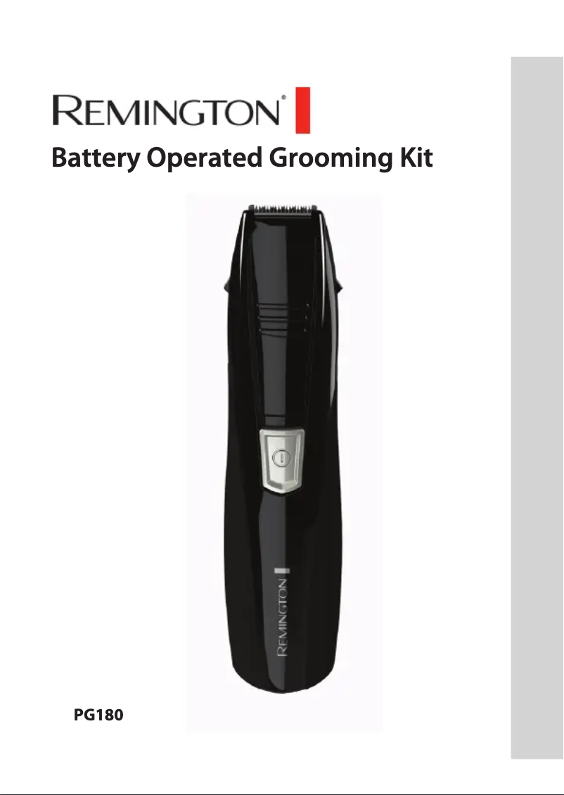 Page 1 de la notice Manuel utilisateur Remington PG180