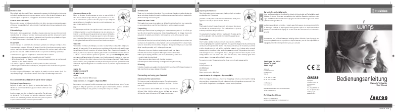 Page n°1 - Manuel utilisateur freeVoice FW600M