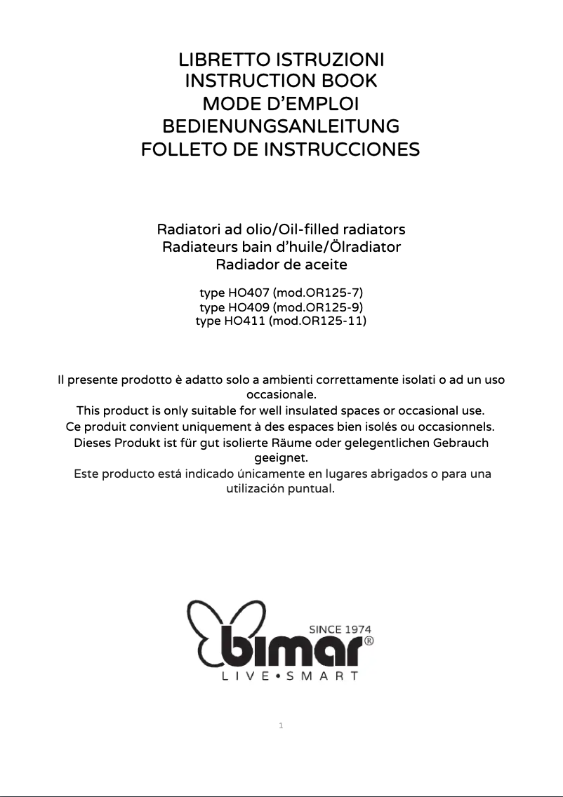 Image de la première page du manuel de l'appareil HO409