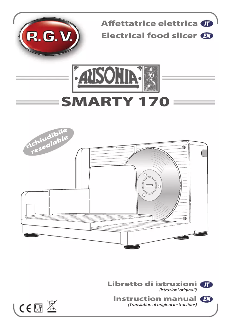 Page n°1 - Manuel utilisateur RGV Smarty 170