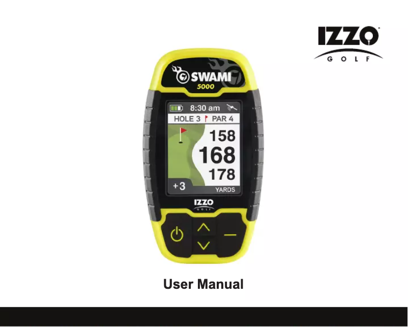 Page 1 de la notice Manuel utilisateur Izzo Golf Swami 5000