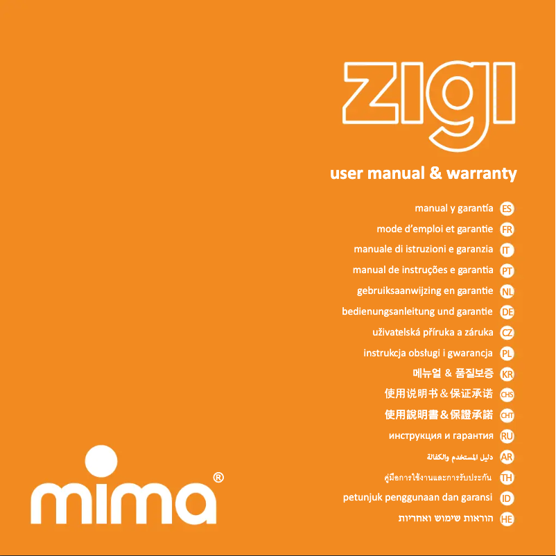 Page 1 de la notice Manuel utilisateur Mima Zigi