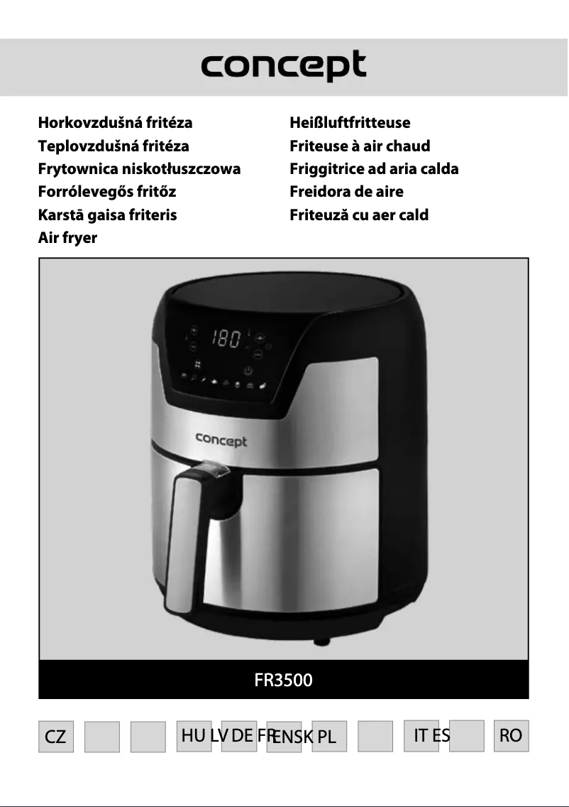 Page 1 de la notice Manuel utilisateur Concept FR3500