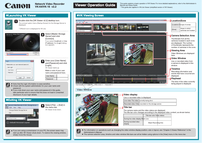 Image de la première page du manuel de l'appareil VK-64 v2.2