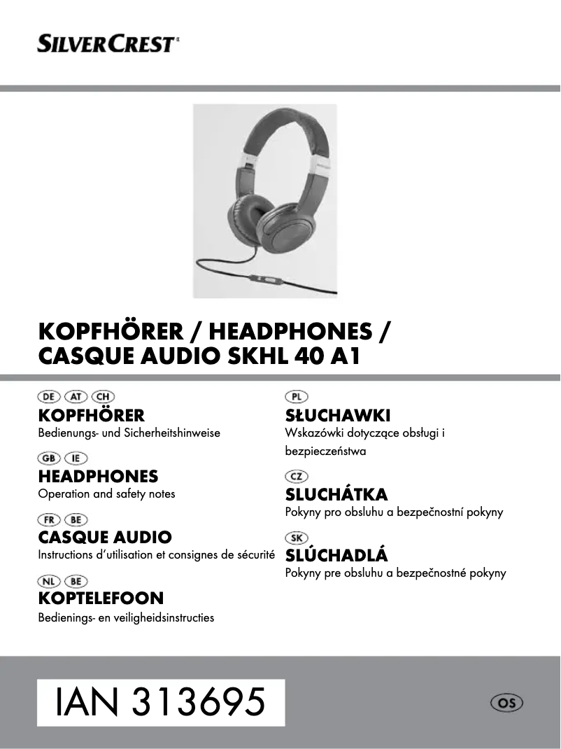 Page 1 de la notice Manuel utilisateur SilverCrest SKHL 40 A1