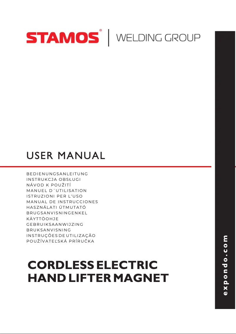 Page n°1 - Manuel utilisateur Stamos SWG-EMP 50L300