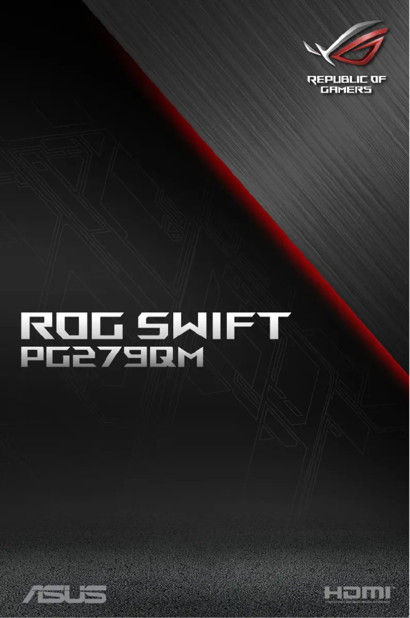 Page 1 de la notice Manuel utilisateur Asus ROG Swift PG279QM
