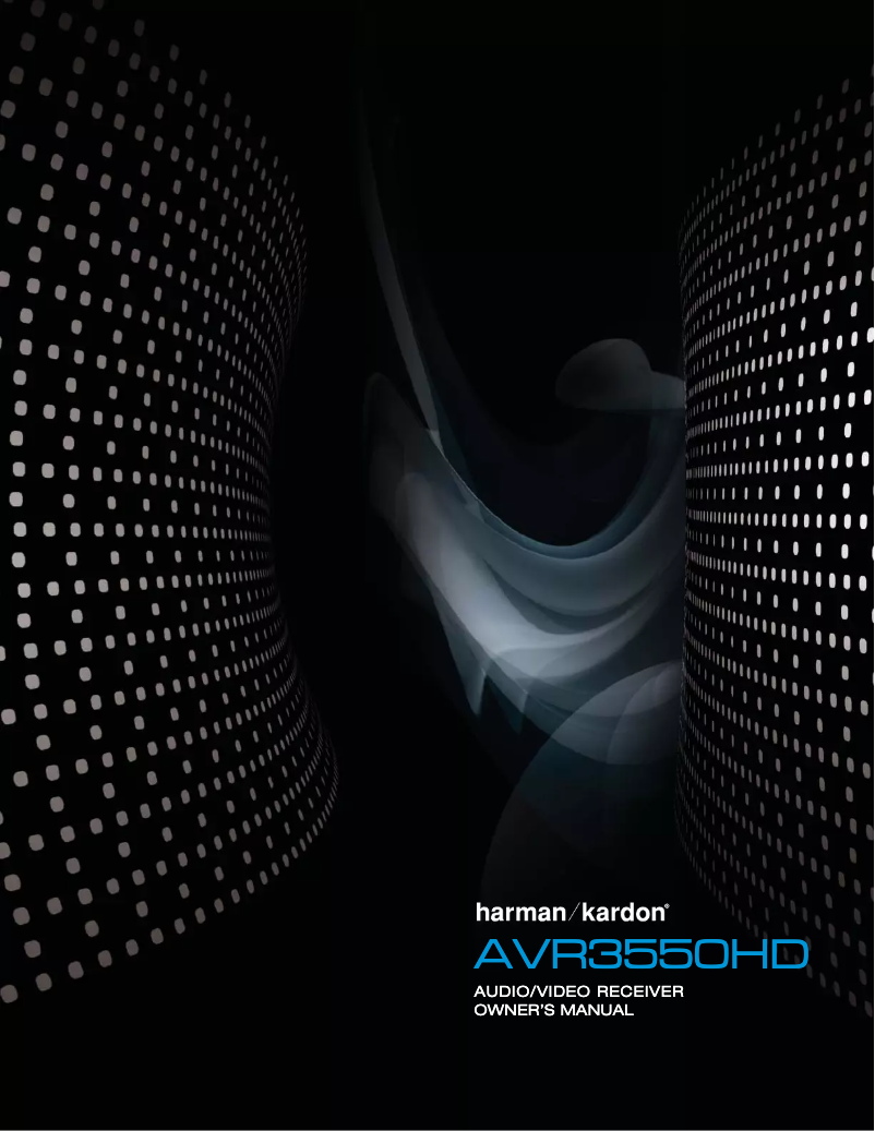 Image de la première page du manuel de l'appareil AVR 3550HD