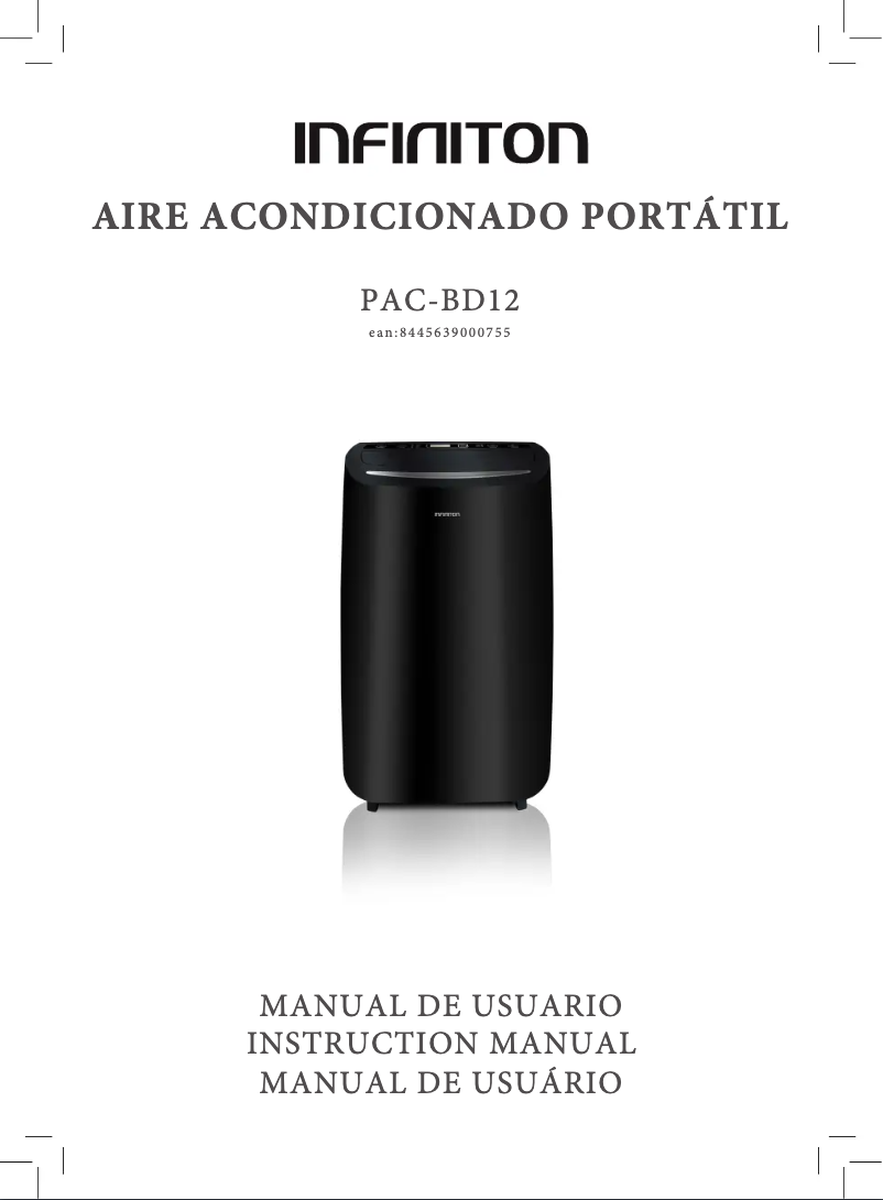 Page 1 de la notice Manuel utilisateur Infiniton PAC-BD12