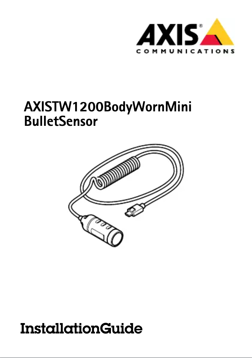 Página 1 del manual Manual de usuario Axis TW1200