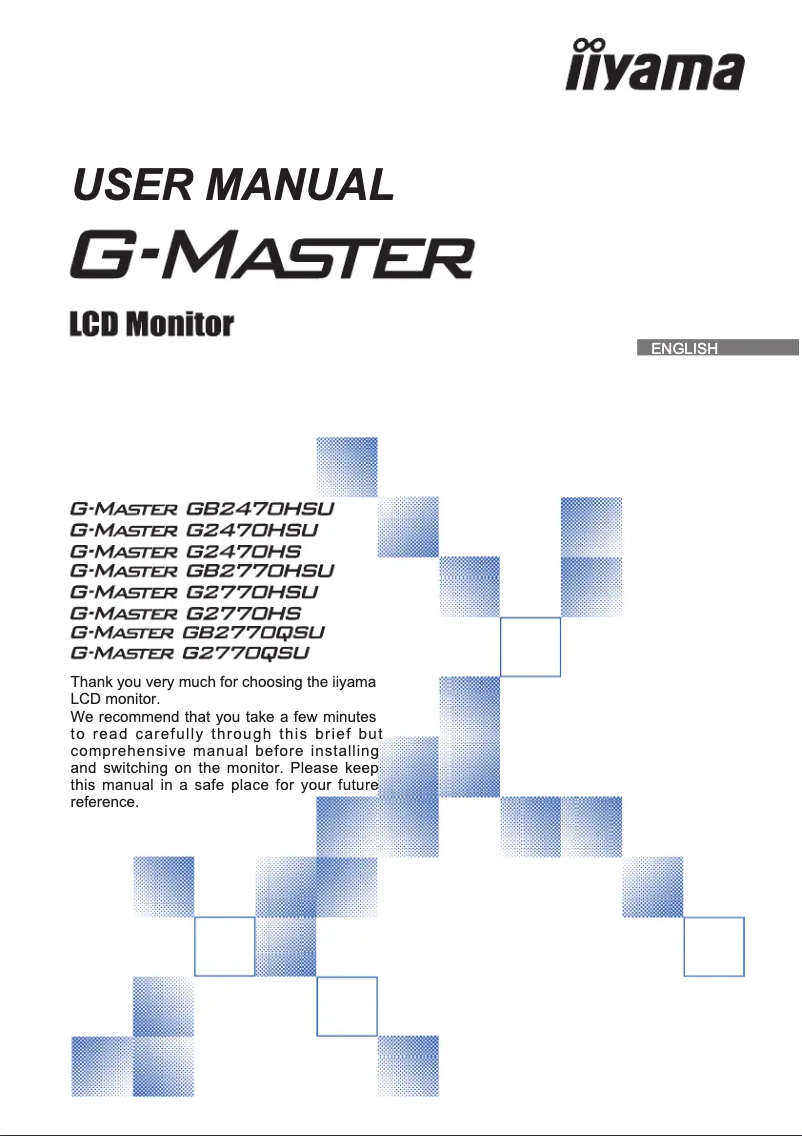 Imagen de la primera página del manual del dispositivo G-Master GB2770QSU