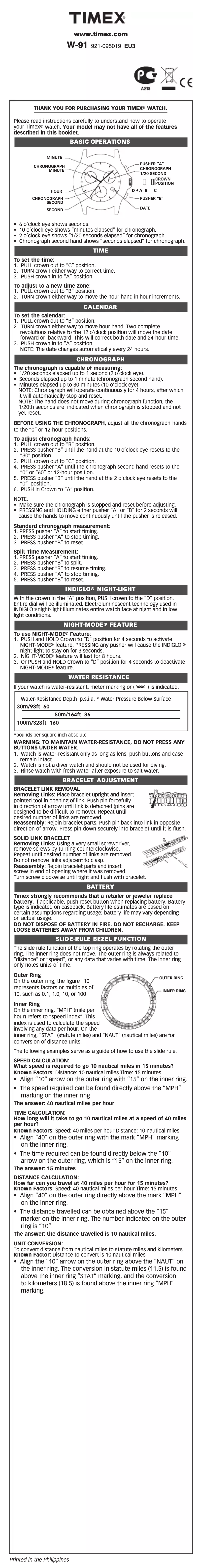 Image de la première page du manuel de l'appareil The Fairfield Chronograph