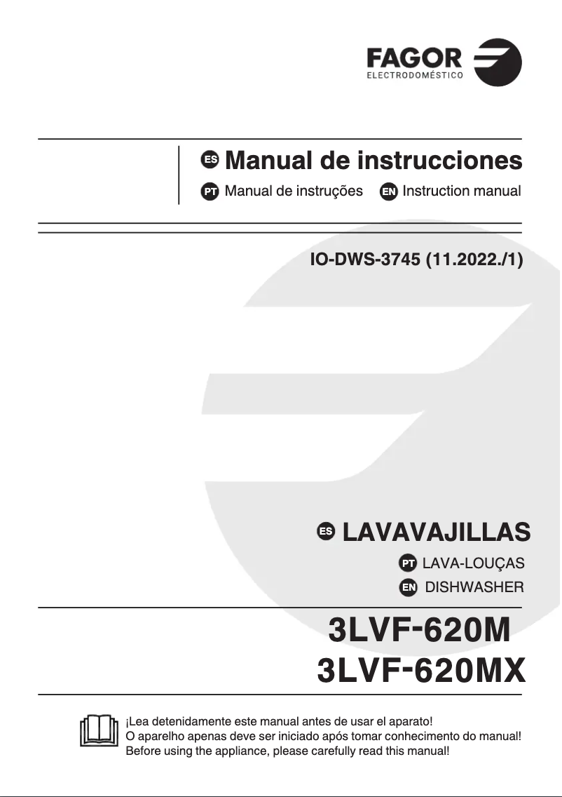 Page 1 of the manual User Manual Fagor 3LVF-620MX