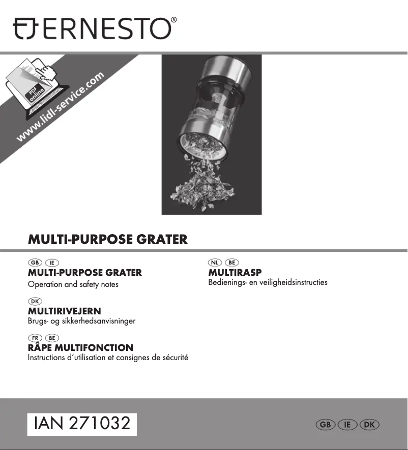 Image de la première page du manuel de l'appareil HG00583A