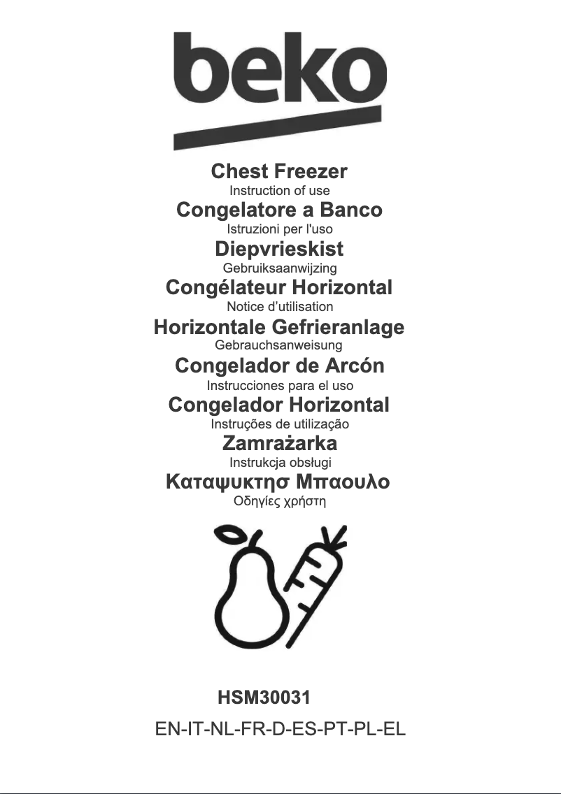 Page n°1 - Manuel utilisateur Beko HSM30031