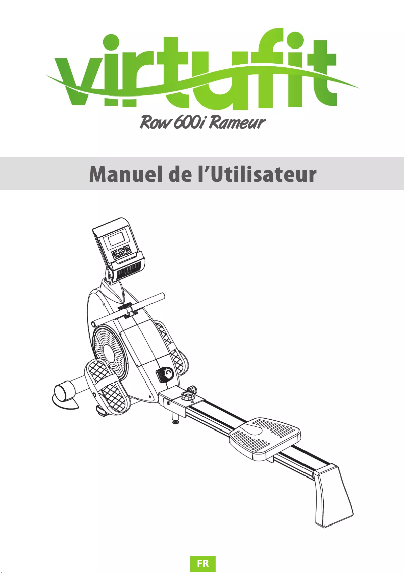 Page n°1 - Manuel utilisateur VirtuFit Row 600i