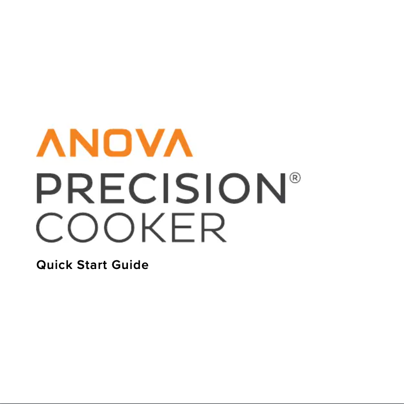 Página 1 del manual Manual de usuario Anova Precision Cooker
