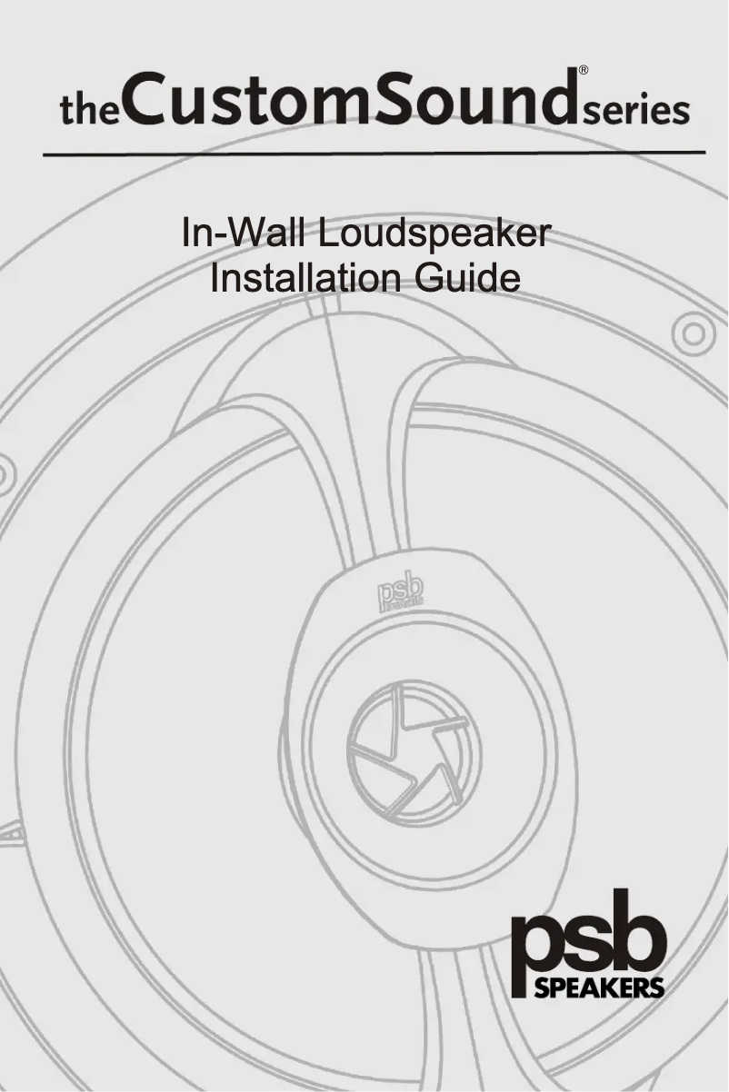 Page 1 de la notice Manuel utilisateur PSB CustomSound CWS8