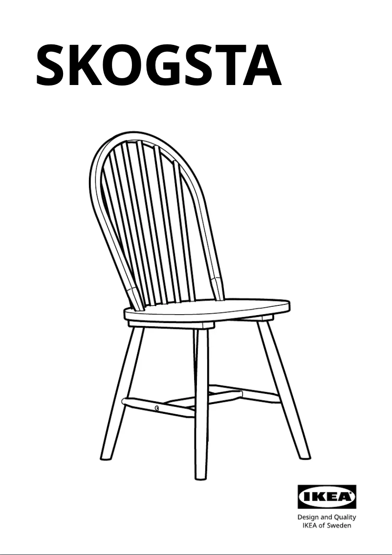 Page 1 de la notice Manuel utilisateur Ikea SKOGSTA 305.448.73