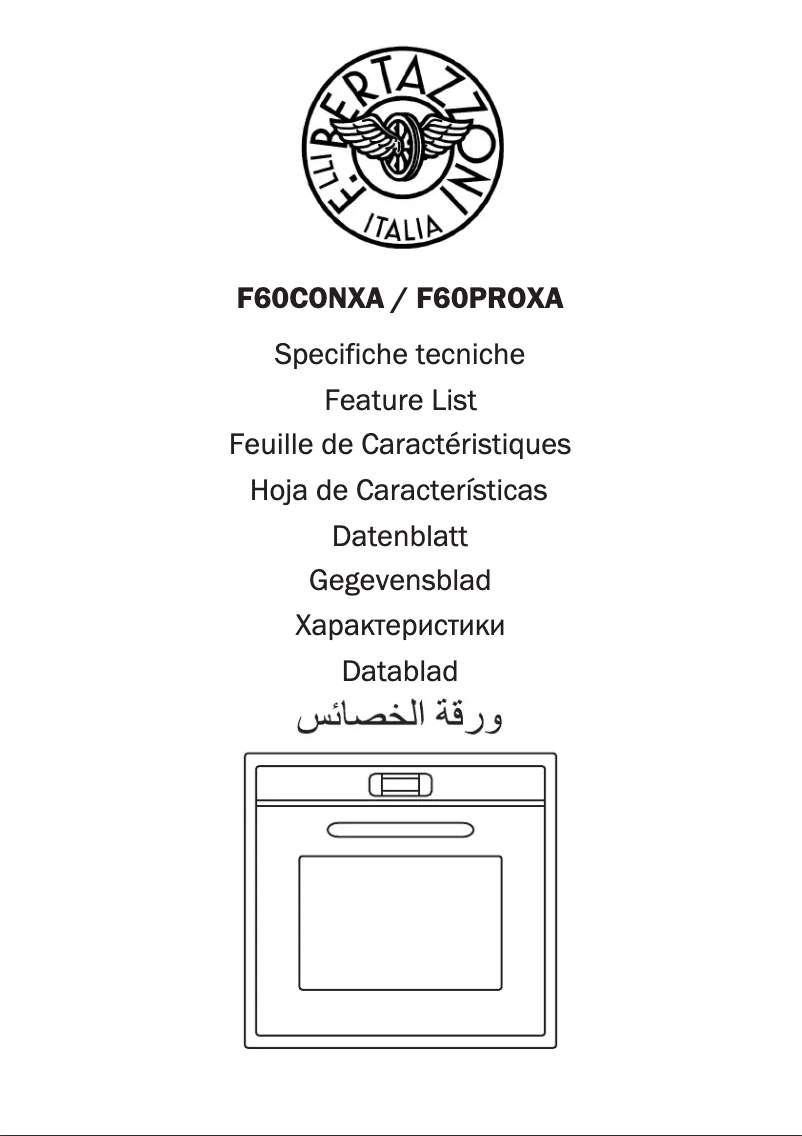 Page n°1 - Manuel utilisateur Bertazzoni F60 CON XA/12