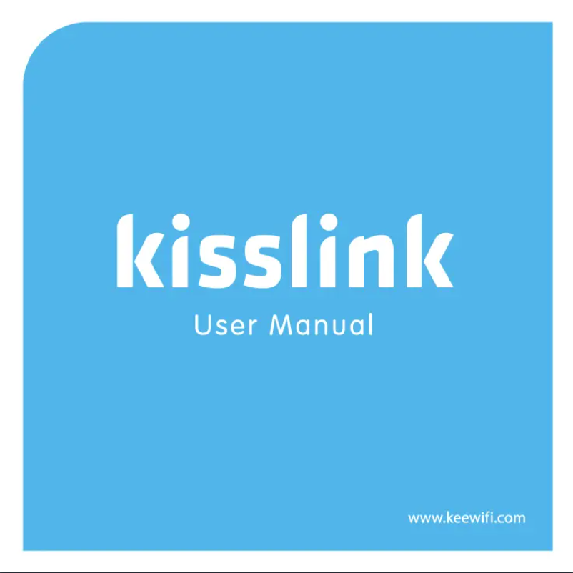 Page n°1 - Manuel utilisateur keewifi kisslink