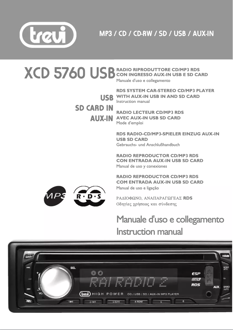 Image de la première page du manuel de l'appareil XDC 5760 MP3