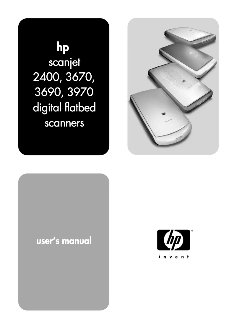 Page n°1 - Manuel utilisateur HP Scanjet 2400