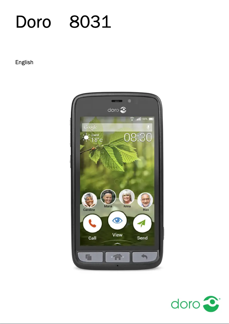 Page 1 de la notice Manuel utilisateur Doro 8031